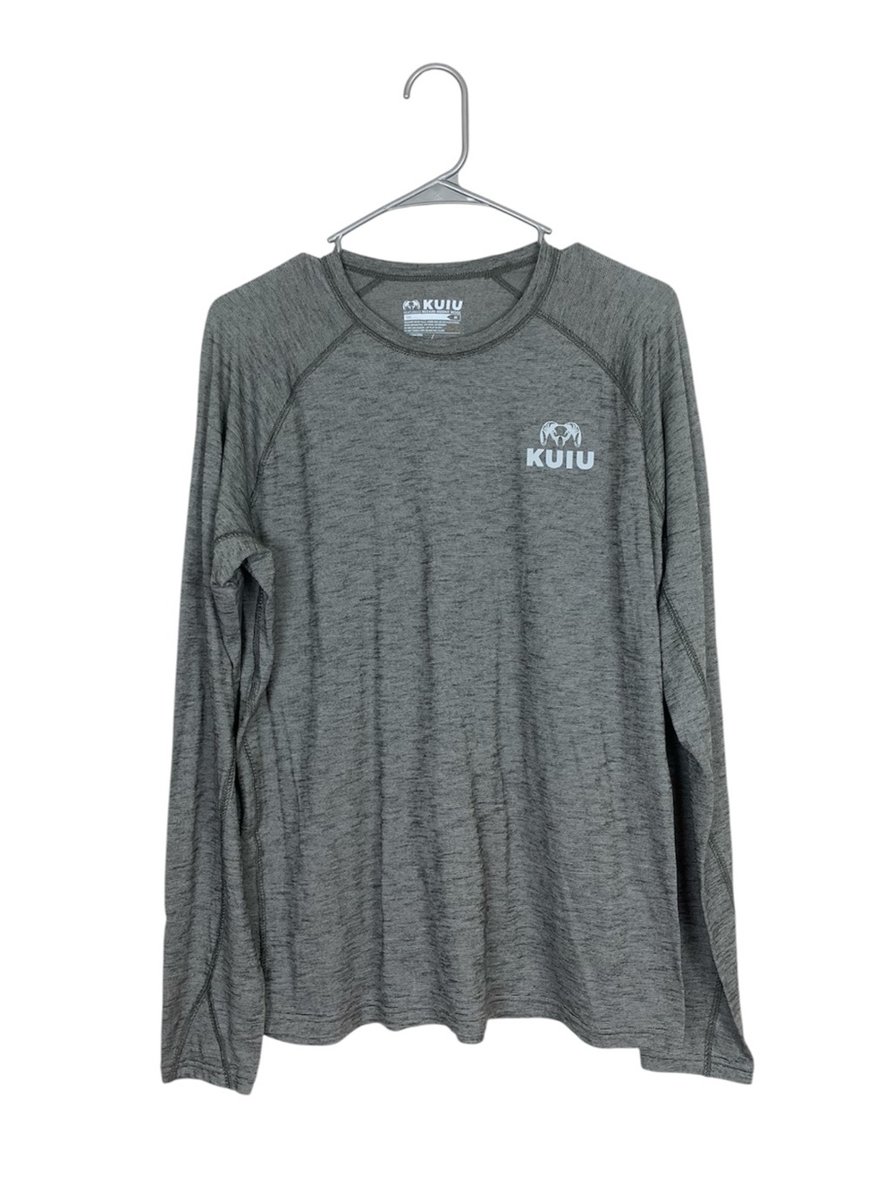 Kuiu gray 105 merino wool blend long sleeve shirt size medium